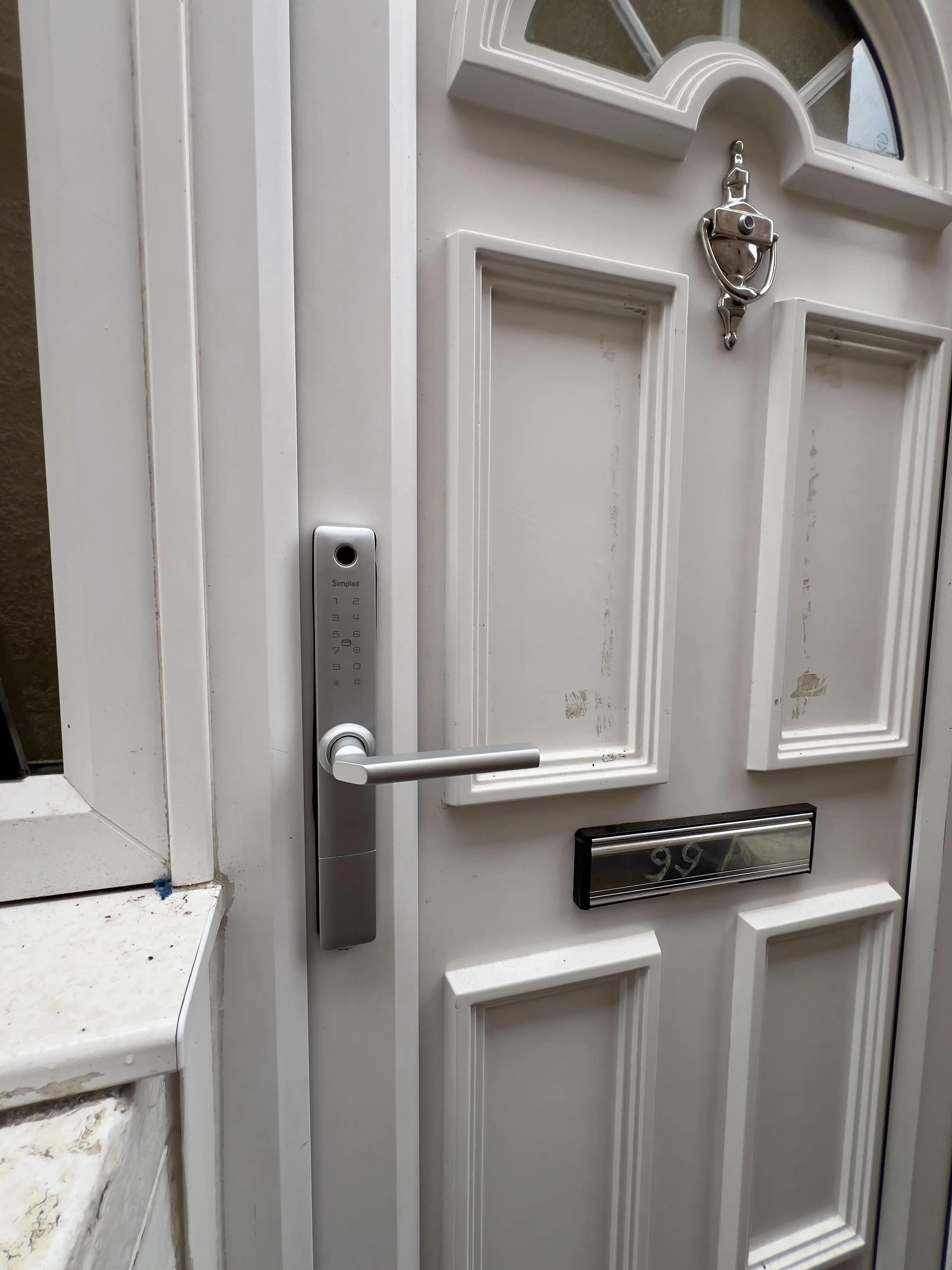 Initially smart lock numbers will not be lit as shown on the photo
