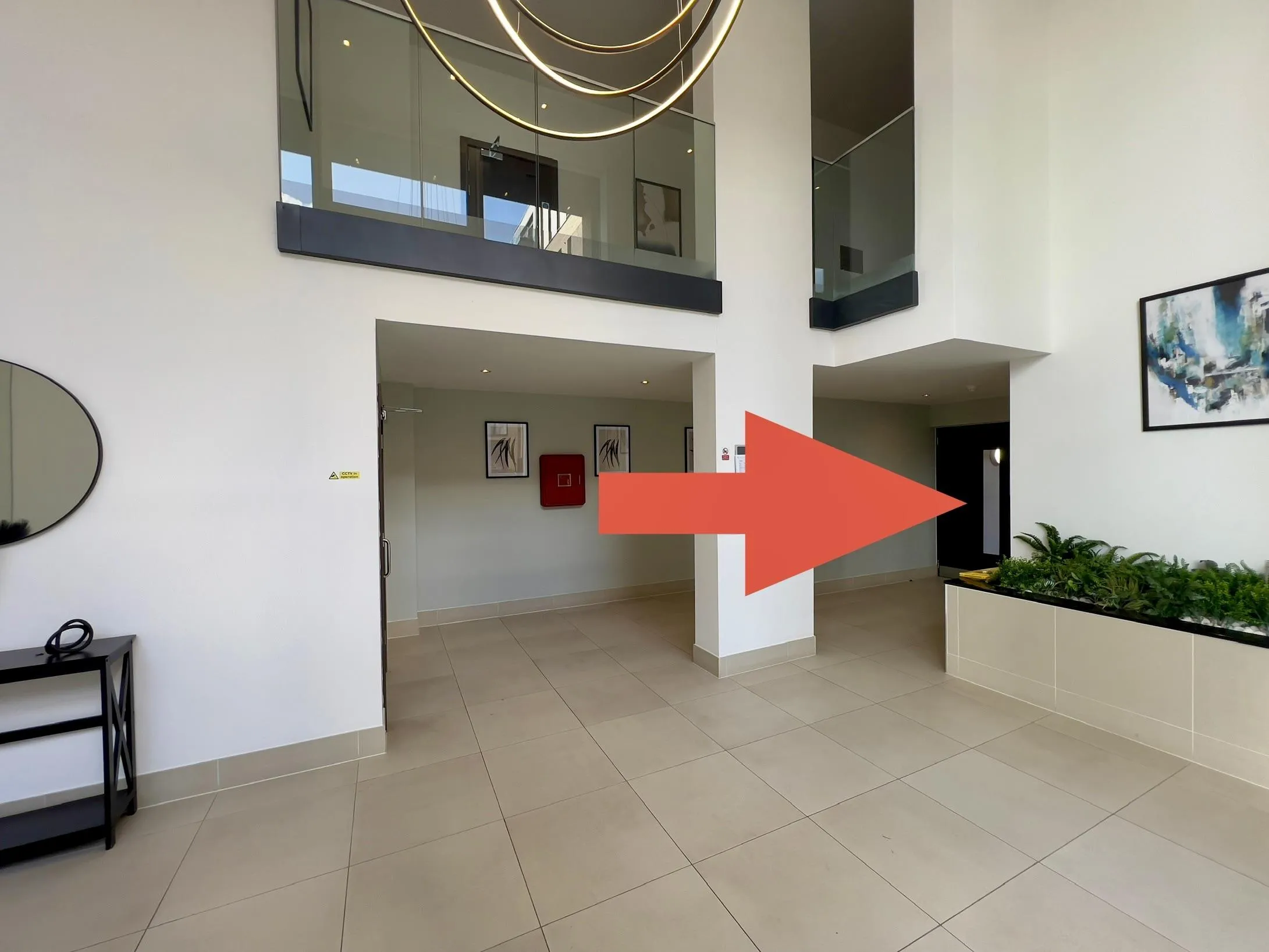Follow the direction for the lift