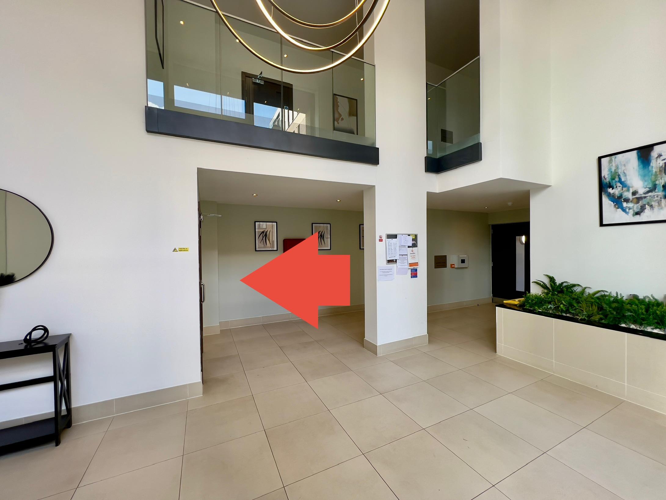 Building's rubbish disposal point is on the ground floor. Please follow the direction