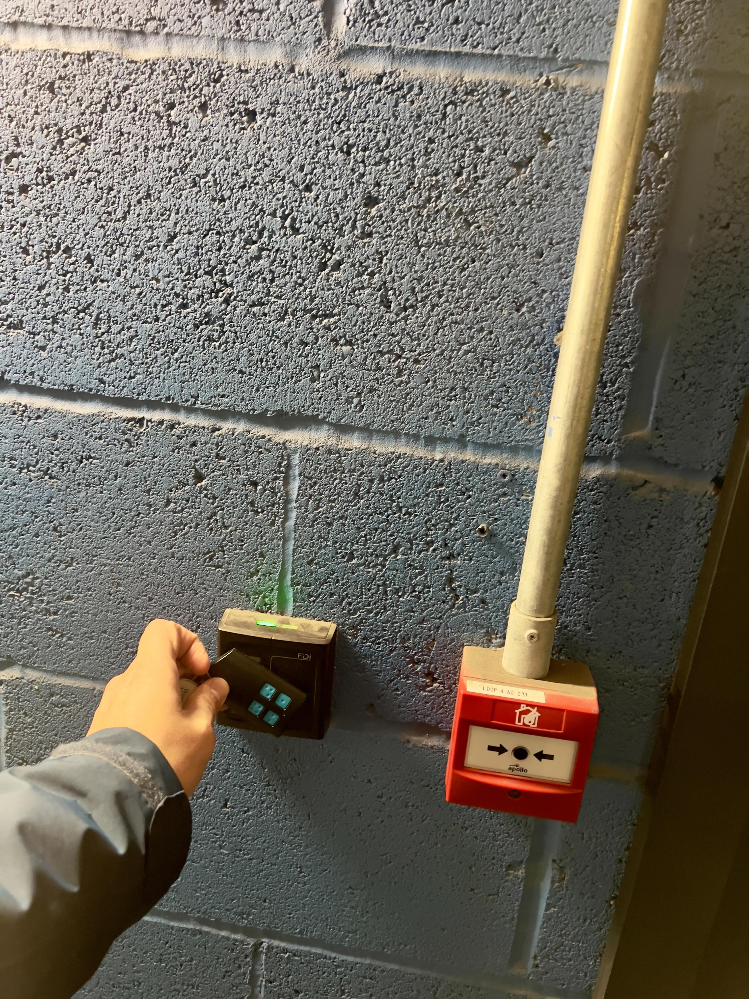 You will need to touch the fob to unlock the door