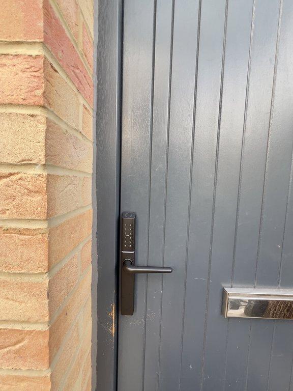 Initially smart lock numbers will not be lit as shown on the photo